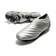 adidas Copa 20+ FG K-Leather Soccer Cleat Silver Solar Yellow