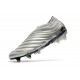 adidas Copa 20+ FG K-Leather Soccer Cleat Silver Solar Yellow