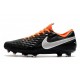 Nike Tiempo Legend VIII Elite FG Cleat Black White Orange