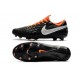 Nike Tiempo Legend VIII Elite FG Cleat Black White Orange