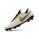 Nike Tiempo Legend VIII Elite FG Cleat White Golden Black