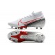 Nike Mercurial Superfly 7 AG Elite Cleats White Red