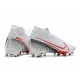 Nike Mercurial Superfly 7 AG Elite Cleats White Red