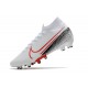 Nike Mercurial Superfly 7 AG Elite Cleats White Red