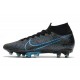 Nike Mercurial Superfly 7 AG Elite Cleats Black Laser Blue