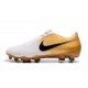 Nike Phantom VNM Elite FG Soocer Shoes White Gold Black