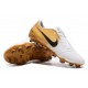 Nike Phantom VNM Elite FG Soocer Shoes White Gold Black