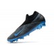 Nike Phantom VSN 2 Elite DF FG New Cleats -Black Laser Blue Anthracite