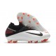 Nike Phantom VSN 2 Elite DF FG New Cleats -White Black Laser Crimson