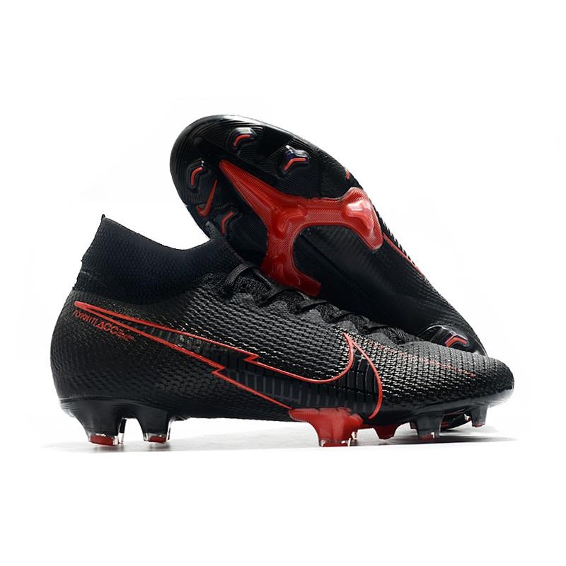 nike mercurial superfly black and red