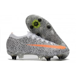 New Nike Mercurial Vapor XIII Elite SG CR7 Safari -White Orange Black