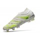 adidas Copa 20+ FG K-Leather Soccer Cleat White Core Black Signal Green