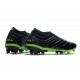 adidas Copa 20+ FG K-Leather Soccer Cleat Core Black Signal Green