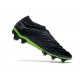 adidas Copa 20+ FG K-Leather Soccer Cleat Core Black Signal Green