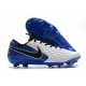 Leather Nike Tiempo Legend 8 Elite FG ACC - White Blue Black