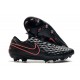 Leather Nike Tiempo Legend 8 Elite FG ACC - Black Pink