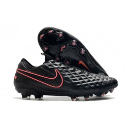 Leather Nike Tiempo Legend 8 Elite FG ACC - Black Pink