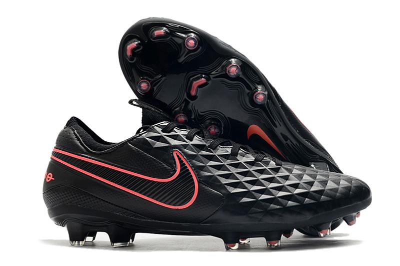 Leather Nike Tiempo Legend 8 Elite FG ACC - Black Pink