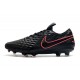 Leather Nike Tiempo Legend 8 Elite FG ACC - Black Pink