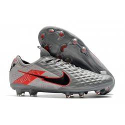 Leather Nike Tiempo Legend 8 Elite FG ACC -Bomber Grey Black Red