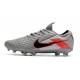 Leather Nike Tiempo Legend 8 Elite FG ACC -Bomber Grey Black Red