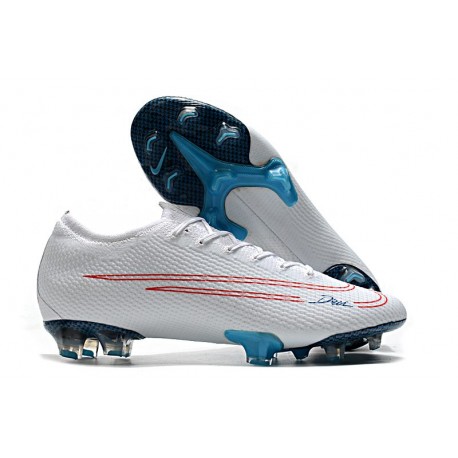 NIKE MERCURIAL VAPOR XIII ELITE 'CR7 X BUGATTI' - WHITE BLUE SILVER RED