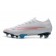 NIKE MERCURIAL VAPOR XIII ELITE 'CR7 X BUGATTI' - WHITE BLUE SILVER RED