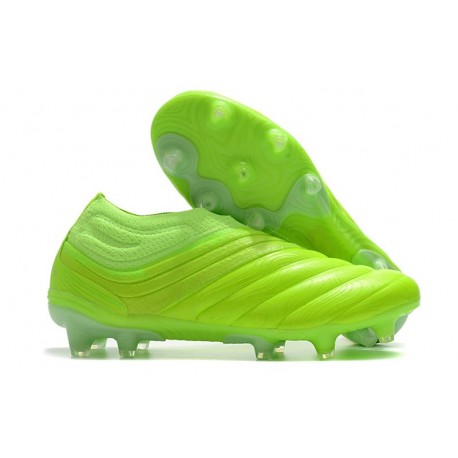 adidas Copa 20+ FG K-Leather Soccer Cleat Signal Green