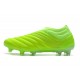 adidas Copa 20+ FG K-Leather Soccer Cleat Signal Green