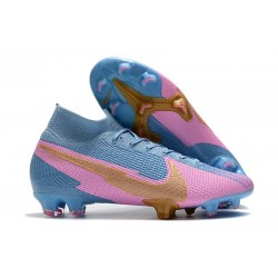 Nike Mercurial Superfly VII Elite FG Blue Pink Gold