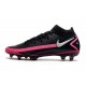 Nike Phantom GT Elite Dynamic Fit FG Black Pink Blast Metallic Silver