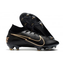 Nike Mercurial Superfly VII Elite FG Black Golden