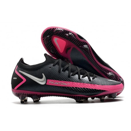 Nike Phantom Generative Texture GT Elite FG Black Pink Blast Silver