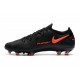 Nike Phantom Generative Texture GT Elite FG Black Dark Grey Chile Red