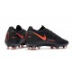 Nike Phantom Generative Texture GT Elite FG Black Dark Grey Chile Red