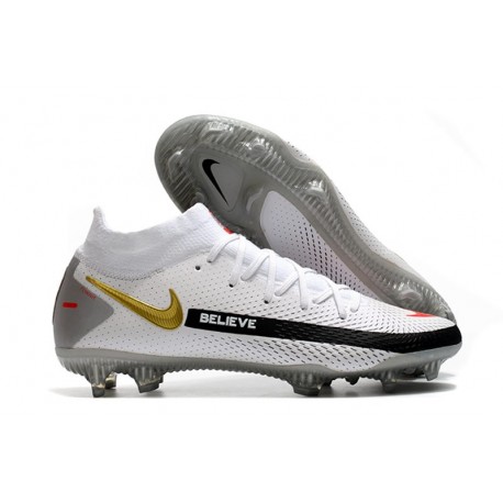 Nike Phantom GT Elite DF FG Firm Ground White Black Gold Red