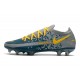 New 2021 Nike Phantom GT Elite FG Boots Blue Grey Yellow