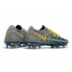 New 2021 Nike Phantom GT Elite FG Boots Blue Grey Yellow