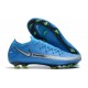 New 2021 Nike Phantom GT Elite FG Boots Blue Silver