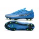 New 2021 Nike Phantom GT Elite FG Boots Blue Silver