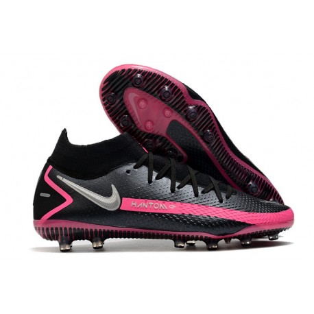 Nike Phantom GT Elite Dynamic Fit AG-PRO Black Pink Blast Metallic Silver