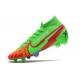 Nike Mercurial Superfly 7 Elite FG Mens Boot Green Red