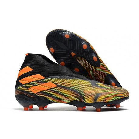 Adidas Nemeziz 19+ FG Firm Ground Boot Orange Green Black