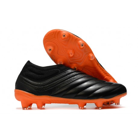 adidas Copa 20+ FG K-Leather Soccer Cleat Black Orange