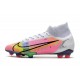 Nike Mercurial Superfly 8 Elite Cleats White Pink Black