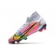 Nike Mercurial Superfly 8 Elite Cleats White Pink Black