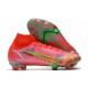 Nike Mercurial Superfly 8 Elite Cleats Bright Crimson Metallic Silver