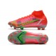 Nike Mercurial Superfly 8 Elite Cleats Bright Crimson Metallic Silver