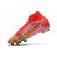 Nike Mercurial Superfly 8 Elite Cleats Bright Crimson Metallic Silver