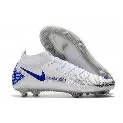 Nike Phantom GT Elite DF FG Firm Ground White Blue Black